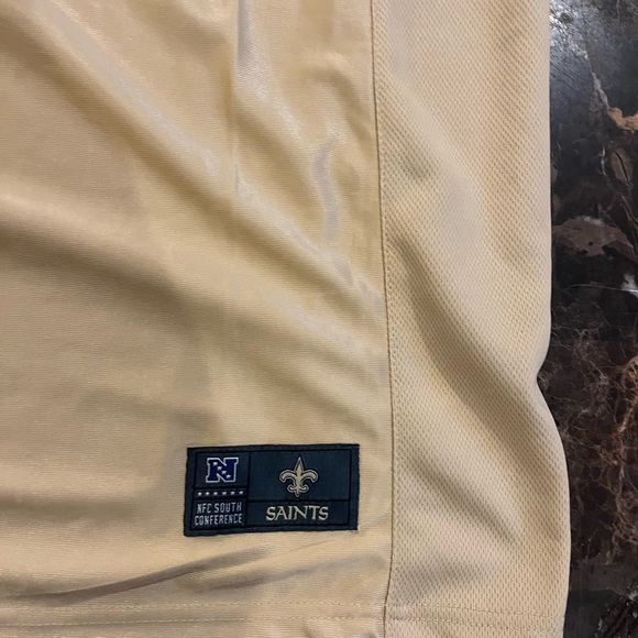 NFL Apparel Gold Saints Jersey Shirt - Picture 3 of 7